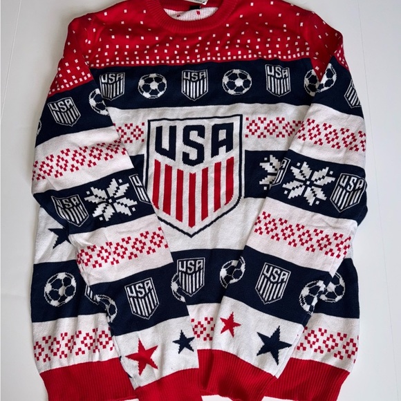 2022 World Cup Fox Sports US Soccer sweater men’s NEW - Picture 5 of 13
